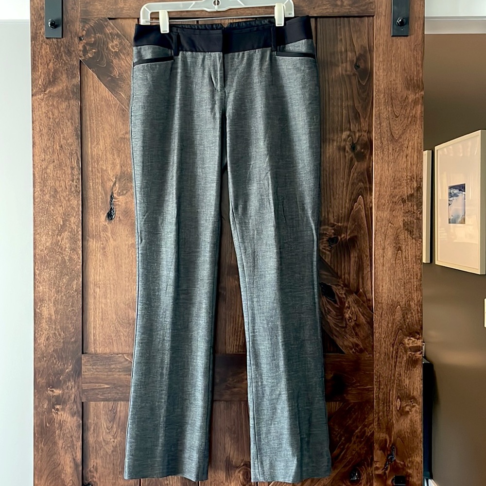 Express Lightweight Office Workwear Pants, Barely Boot Leg, Columnist, sz 6